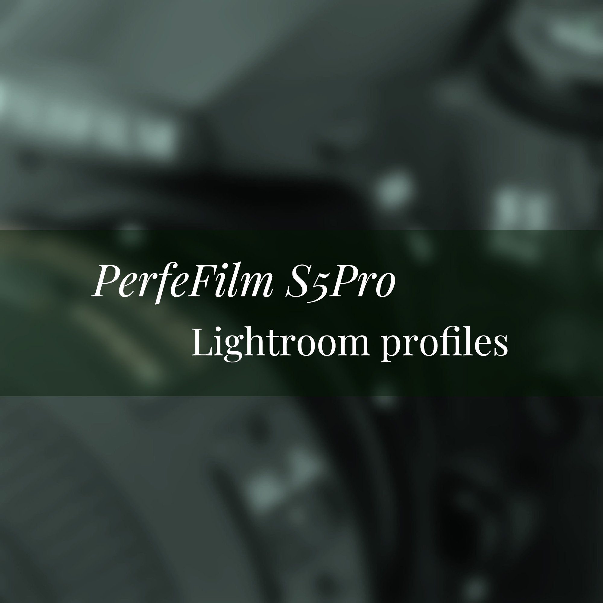 PerfeFilm S5Pro Lightroom camera raw color profiles, licensed for one